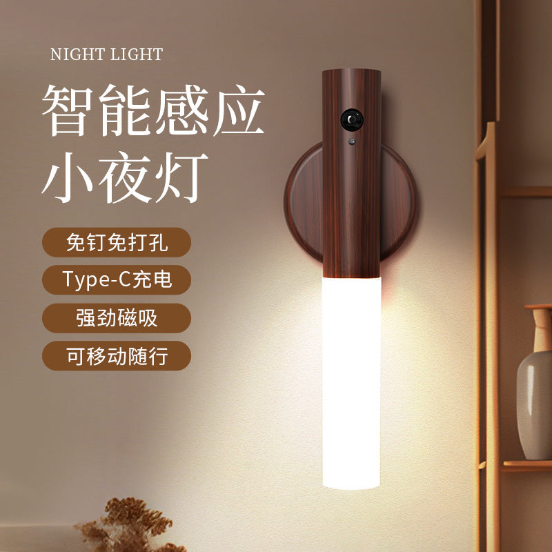 EasyGlow Wood — Magnetische Leuchte mit Bewegungsmelder