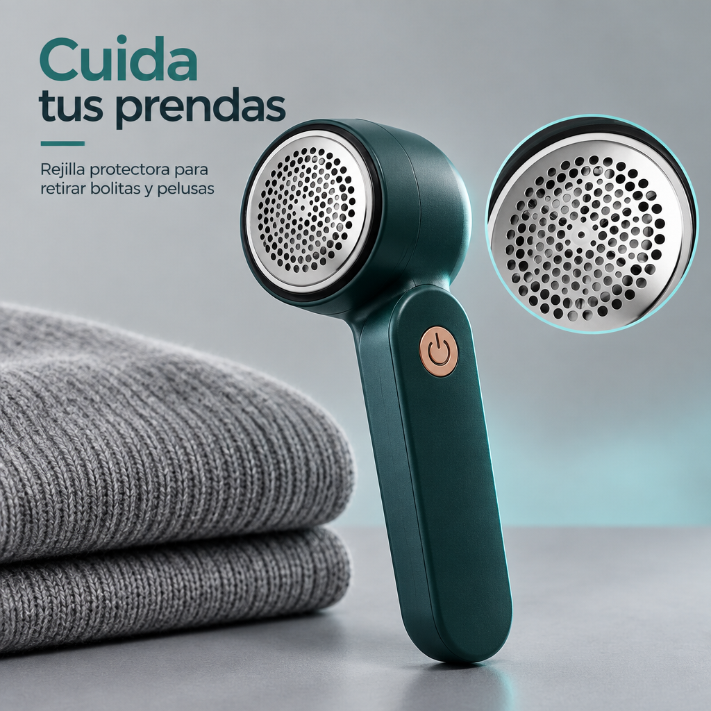Detalle de la rejilla protectora del quitapelusas