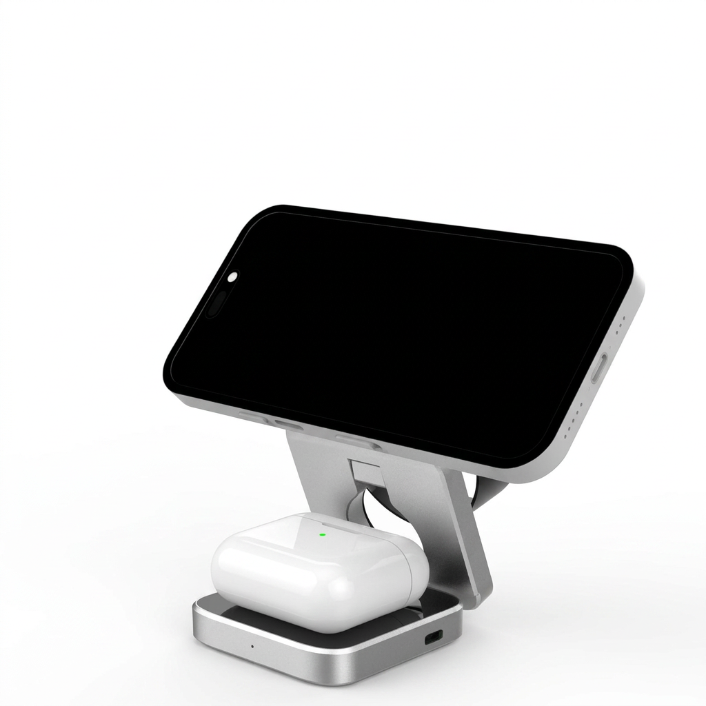 EasyCharge 3-in-1 — Estación de Carga Inalámbrica Plegable